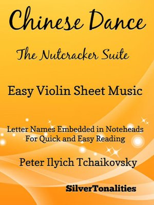 cover image of Chinese Dance Nutcracker Suite Easy Violin Sheet Music